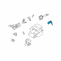 OEM Scion xD Cylinder & Keys Diagram - 69057-52B60