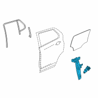 OEM 2016 Buick Encore Window Regulator Diagram - 95389085