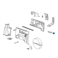 OEM 2000 Ford Windstar Cup Holder Diagram - F75Z-7813560-AAC