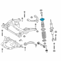 OEM 2016 BMW 550i GT xDrive Guide Support Diagram - 31-30-6-850-031