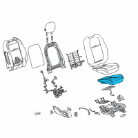 OEM Chevrolet Caprice Seat Cushion Pad Diagram - 92282577