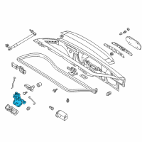 OEM BMW Z3 Liftgate Latch Rear Diagram - 51-24-8-197-493