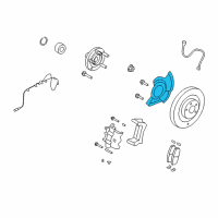 OEM Lincoln MKX Splash Shield Diagram - 7T4Z-2K005-B