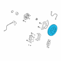 OEM 2014 Ford Edge Rotor Diagram - 7U2Z-1V125-ED