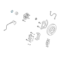 OEM 2010 Ford Edge Bearing Retainer Ring Diagram - 7T4Z-3F543-A