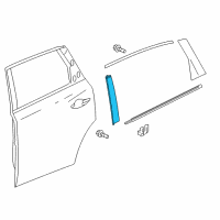 OEM 2015 Acura MDX Garnish, Driver Side (Black Gloss 90) Diagram - 72970-TZ5-A11ZA