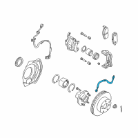 OEM 2002 Infiniti I35 Hose Assembly-Brake Front Diagram - 46210-4Y91E