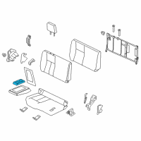 OEM 2019 Nissan Titan XD Cup Holder Assembly Diagram - 88337-EZ04A