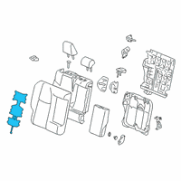 OEM 2020 Toyota RAV4 Seat Back Heater Diagram - 87530-0R030