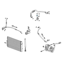 OEM 2018 Buick Encore Evaporator Tube Valve Diagram - 96961783