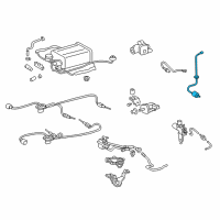 OEM Lexus LS600h Sensor, Oxygen Diagram - 89465-50250