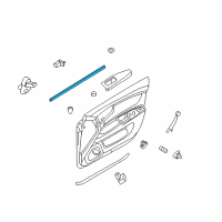 OEM 2006 Kia Optima WEATHERSTRIP-Front Door Belt Inside Diagram - 822312G000