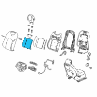 OEM 2018 Cadillac CT6 Seat Back Heater Diagram - 84369755