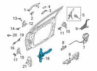 OEM Kia Sorento Checker Assembly-Front D Diagram - 76980R5000