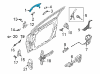 OEM 2021 Kia Sorento Handle Assy-Door Out Diagram - 82661P2800