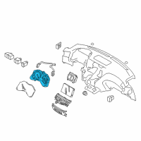 OEM 2015 Infiniti Q70L Instrument Cluster Speedometer Assembly Diagram - 24820-6AK0B