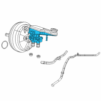 OEM 2009 Chrysler Sebring Brake Mastr Cylinder Diagram - 68004720AD
