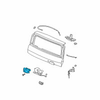 OEM 2003 Acura MDX Actuator Assembly, Tailgate Diagram - 74896-S05-003