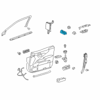 OEM 2016 Lexus LS460 Master Switch Assembly Diagram - 84040-50170