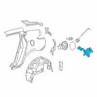 OEM 2012 Acura ZDX Actuator Assembly, Fuel Lid Diagram - 74700-SZN-A01