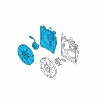 OEM 2007 Kia Rio Fan & Motor Assembly Diagram - 977301G000