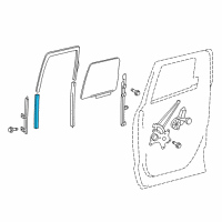 OEM 2008 Toyota Tundra Glass Run Diagram - 68192-0C010