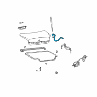 OEM 2001 Hyundai XG300 Hinge Assembly-Trunk Lid, LH Diagram - 79210-39000