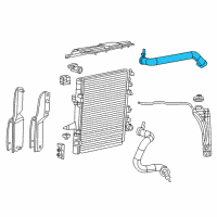 OEM 2012 Jeep Wrangler Hose-Radiator Inlet Diagram - 55111394AC