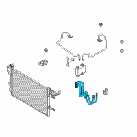 OEM Ford Flex Cooler Pipe Diagram - AA5Z-7R081-F