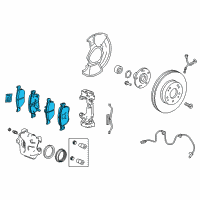 OEM 2022 Honda Accord Pad Set, Front Diagram - 45022-TVC-A51