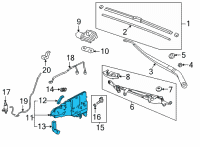 OEM Acura MDX Tank Assembly (4.0L) Diagram - 76841-TYA-A01