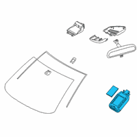 OEM 2020 Toyota Yaris Rain Sensor Diagram - 89941-WB004