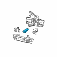 OEM 2012 Ram 2500 Module-Compass Temperature Diagram - 56046064AC