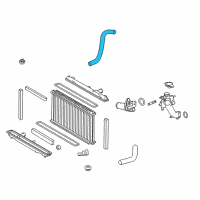 OEM 2018 Lexus GS350 Hose, Radiator, NO.3 Diagram - 16573-31060