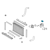 OEM 2021 Lexus RC300 Cap Sub-Assembly, Water Diagram - 16501-36013