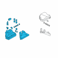 OEM Honda CR-V Box Assembly, Relay Diagram - 38250-SWA-013