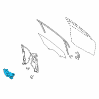 OEM 2021 Ford Transit Connect Window Motor Diagram - 6CPZ-5423395-D