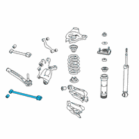 OEM 2017 Lexus RC F Rear Suspension Control Arm Assembly, No.1 Diagram - 48710-24050