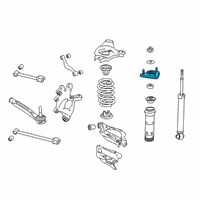 OEM Lexus IS350 Rear Suspension Support Assembly Diagram - 48750-30200