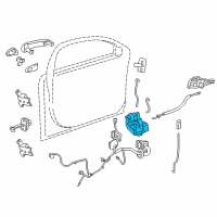 OEM 2017 Buick Regal Latch Diagram - 13579564