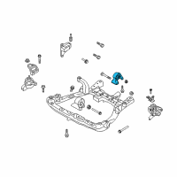 OEM 2007 Kia Rondo Rear Roll Stopper Bracket Assembly Diagram - 219302G200