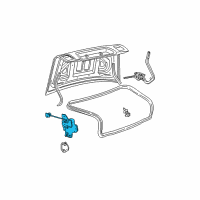 OEM 2004 Lincoln LS Door Lock Actuator Diagram - 6W4Z5443200A