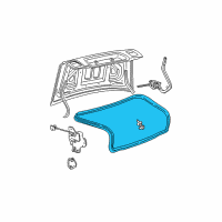 OEM 2001 Lincoln LS Weatherstrip Diagram - YW4Z-5443720-AA