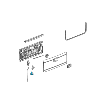 OEM Hummer H2 Hinge Diagram - 10382541