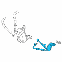 OEM Cadillac CT5 Cooler Pipe Diagram - 24288186