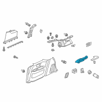 OEM 2014 Honda Odyssey Holder, Passenger Side Cup (Truffle) Diagram - 84611-TK8-A01ZB