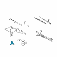 OEM 2007 Ford Focus Front Washer Pump Diagram - F5RZ-17664-A