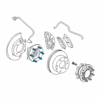 OEM 2004 GMC Savana 3500 Hub & Bearing Stud Diagram - 15734261