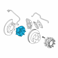 OEM 2018 Chevrolet Express 3500 Hub & Bearing Diagram - 84498400