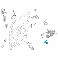 OEM Nissan Quest Stopper-Lower Roller Diagram - 82423-7B000